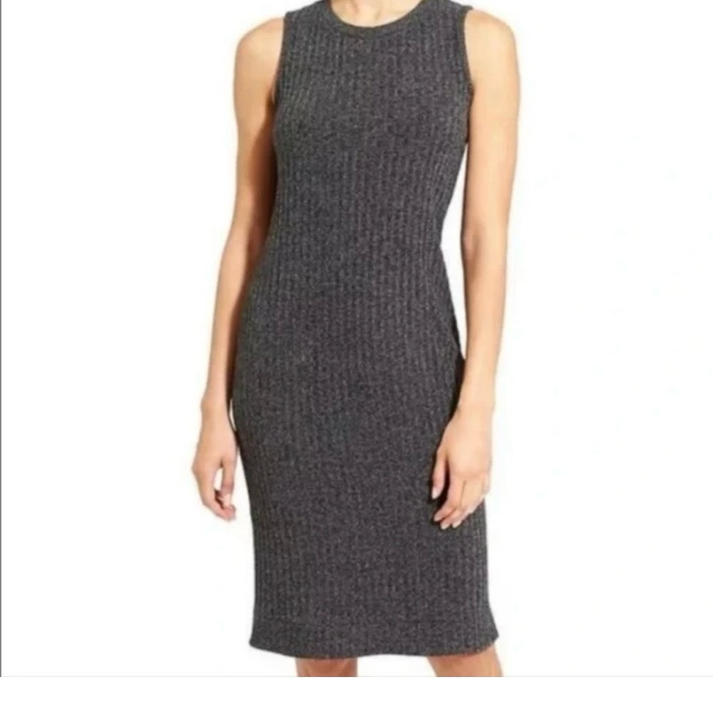 Athleta Sleeveless Gray Knit Dress size large